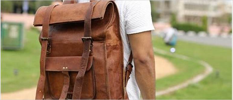 Best leather backpack mens